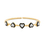 Amoré Enamel Diamond Heart Flexi Bracelet