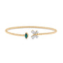 Evelia Emerald & Diamond Flexi Bracelet