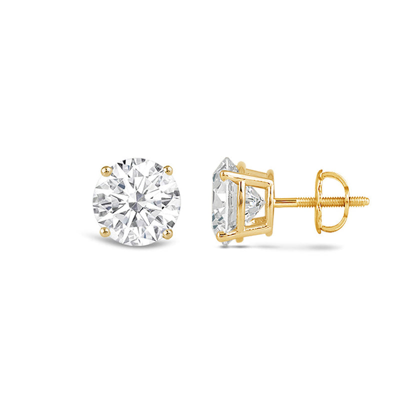 Premium Round Diamond Four Prong Studs (E+ VS+)