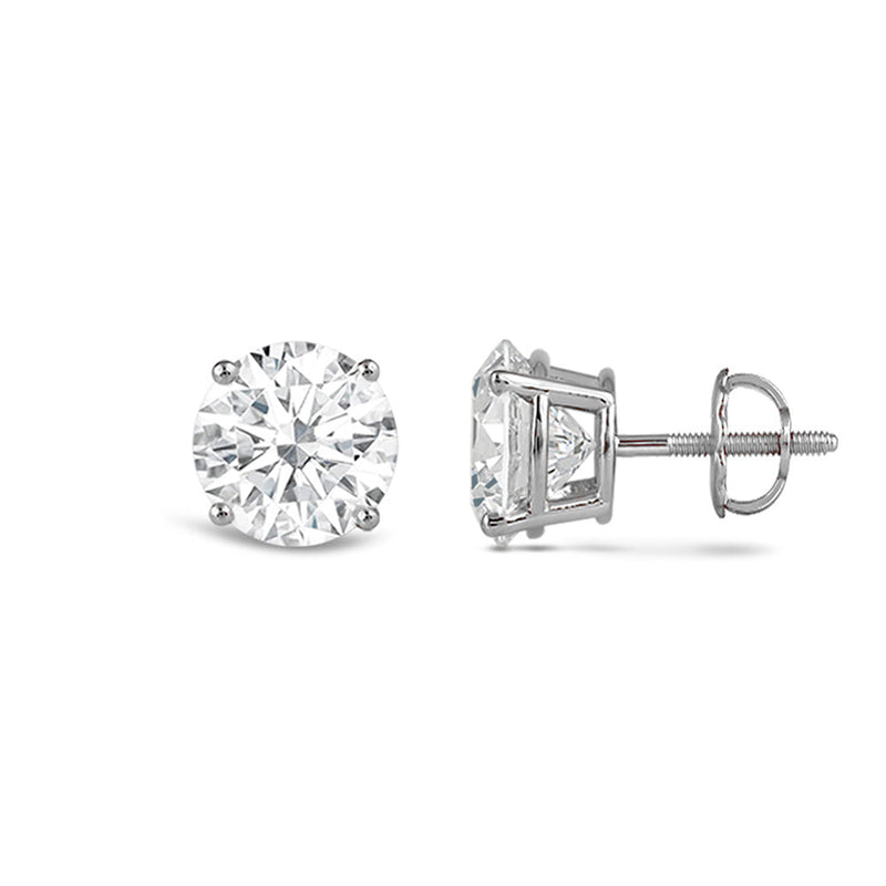 Premium Round Diamond Four Prong Studs (E+ VS+)
