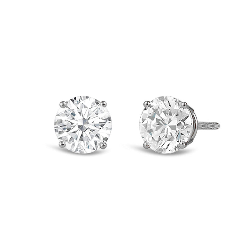 Premium Round Diamond Four Prong Studs (E+ VS+)