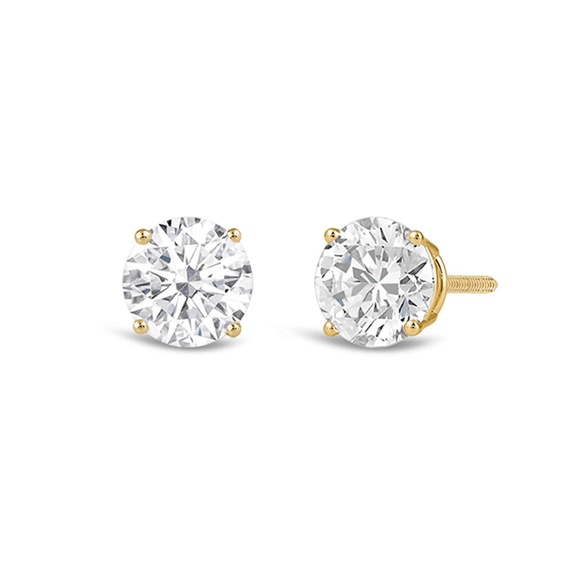 Premium Round Diamond Four Prong Studs (E+ VS+)
