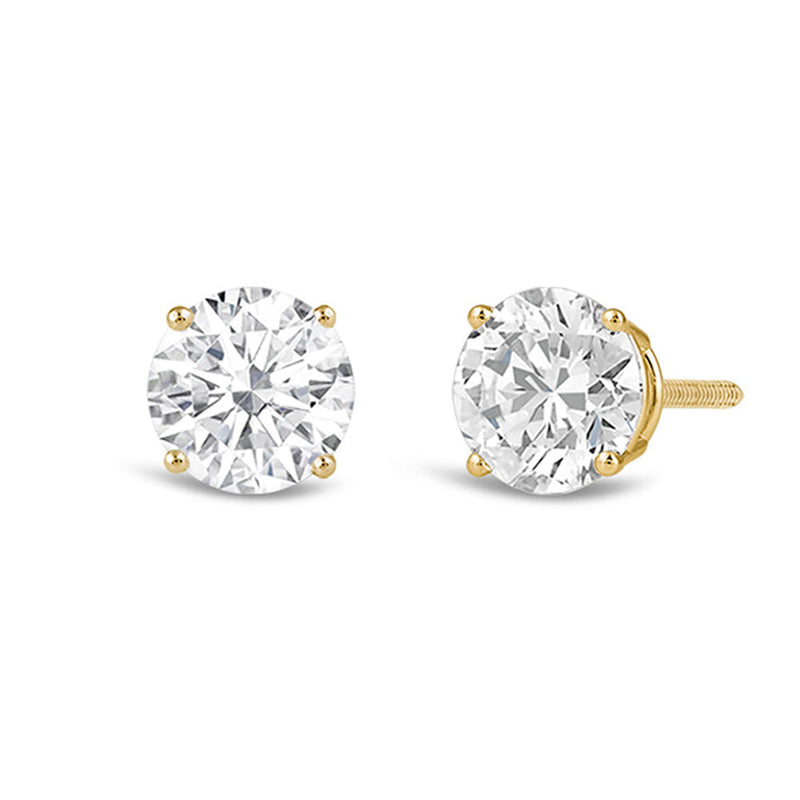 Premium Round Diamond Four Prong Studs (E+ VS+)