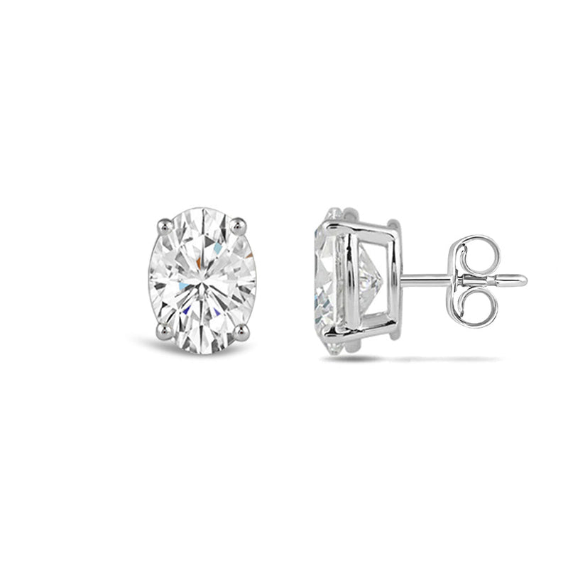 Classic Oval Diamond Stud Earrings (F/G VS+)