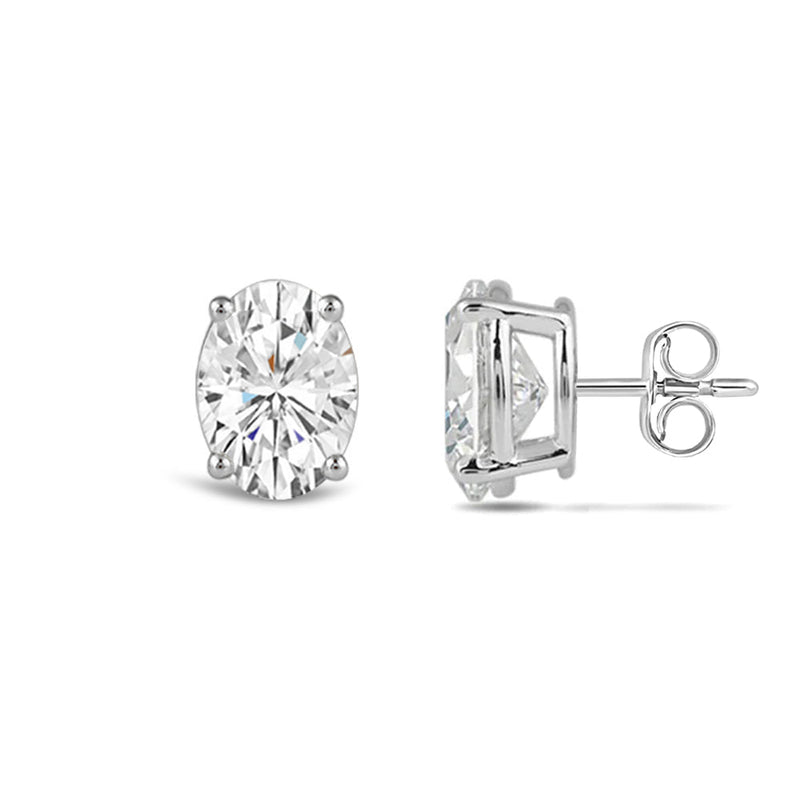Classic Oval Diamond Stud Earrings (F/G VS+)