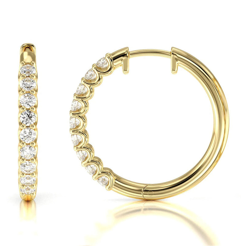 Diamond Hoop Earrings