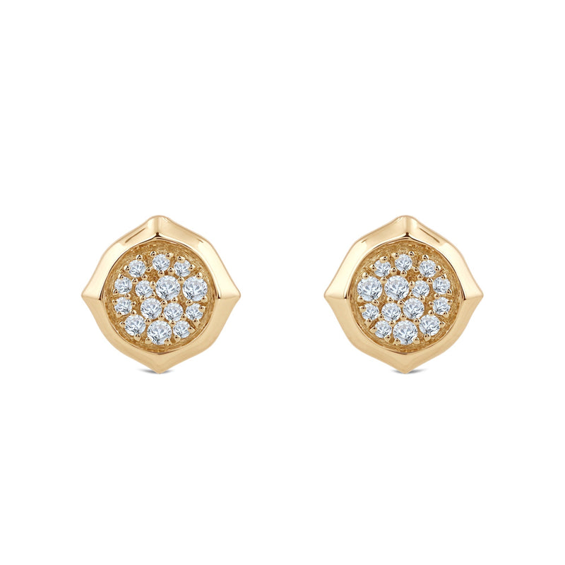 Signature Pave Diamond Stud Earrings