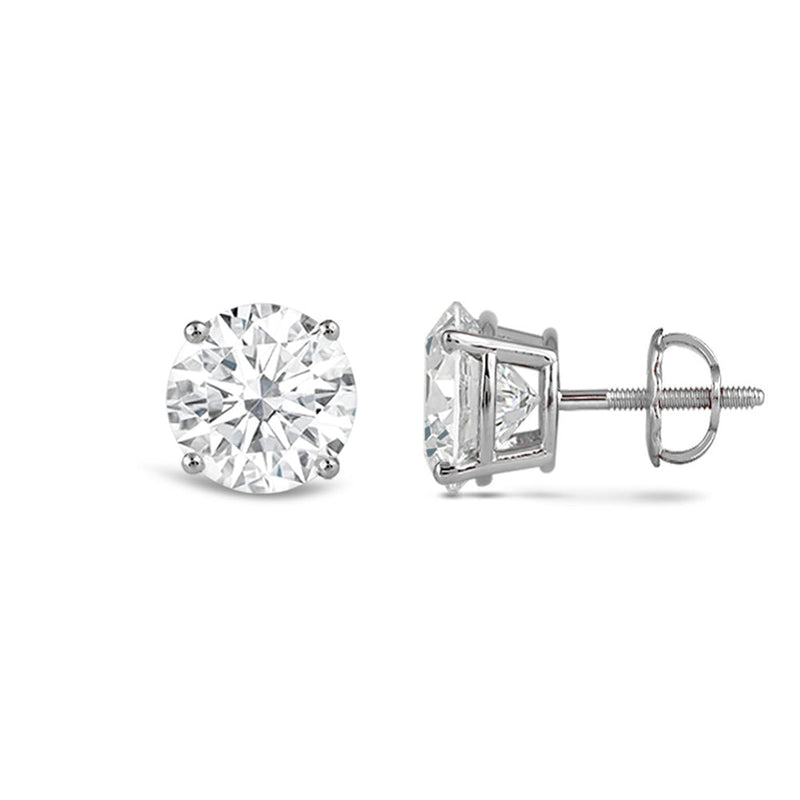 Premium Round Diamond Four Prong Studs (E+ VS+)