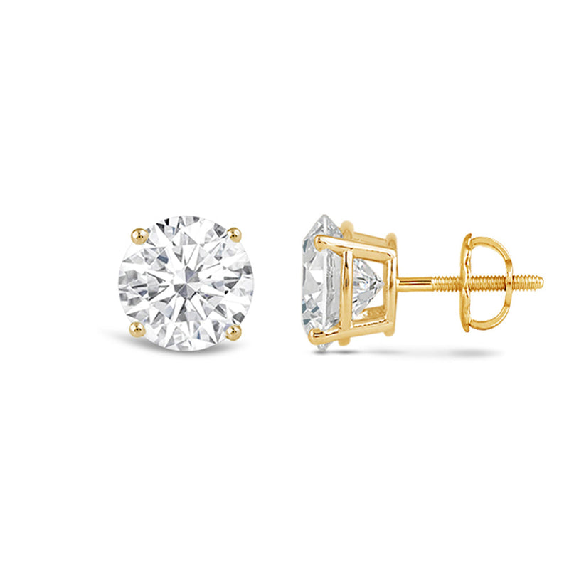 Premium Round Diamond Four Prong Studs (E+ VS+)