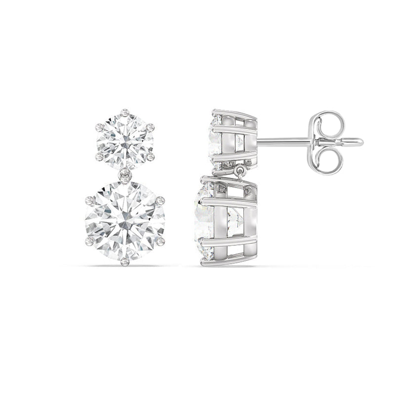 Diamond Duo Stud Earrings