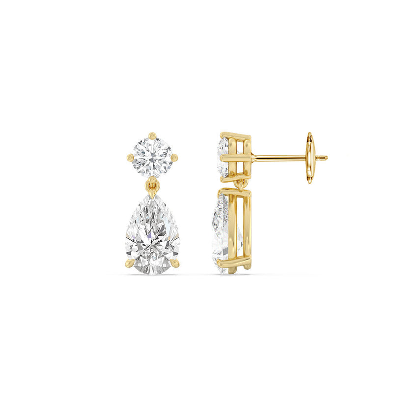 Elegance Pear Drop Earrings