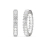 Inside-Out Emerald Shape Hoop Earrings