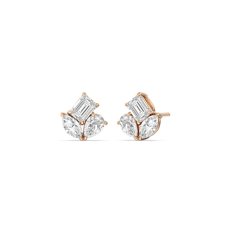 Trilogy Melody Stud Earrings