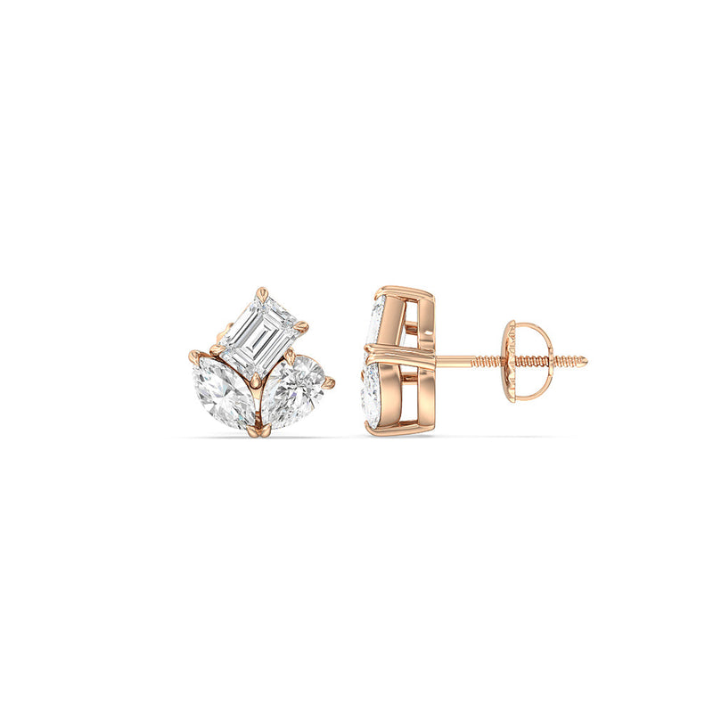Trilogy Melody Stud Earrings