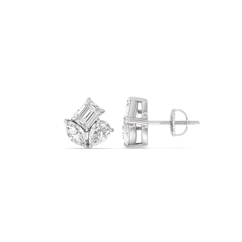 Trilogy Melody Stud Earrings