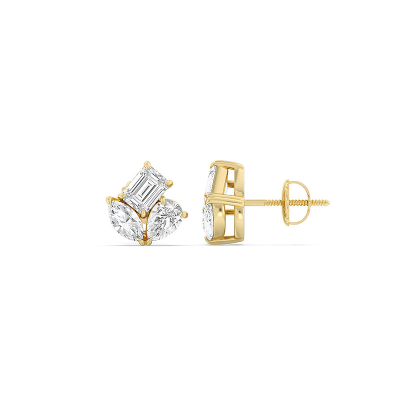 Trilogy Melody Stud Earrings