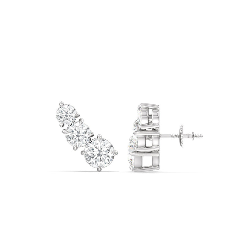 Trilogy Graduating Climber Earrings