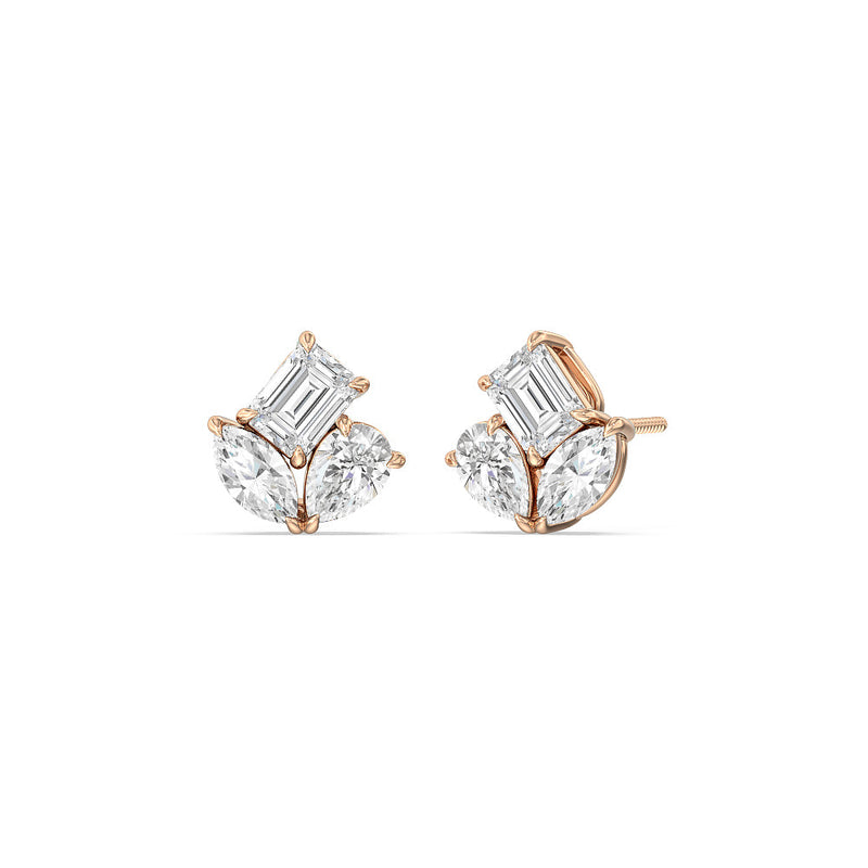 Trilogy Melody Stud Earrings