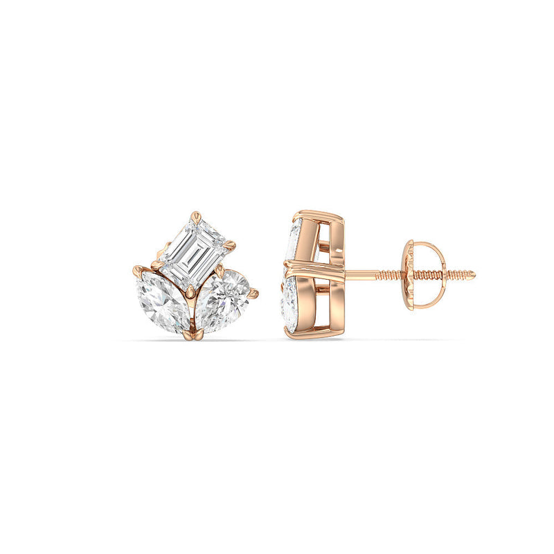 Trilogy Melody Stud Earrings