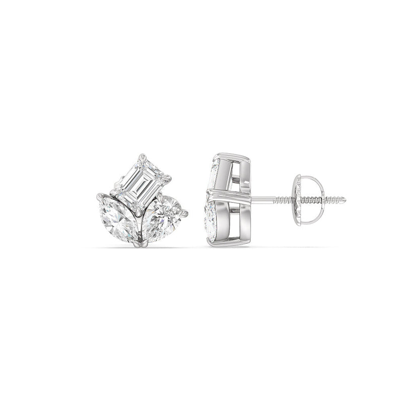 Trilogy Melody Stud Earrings