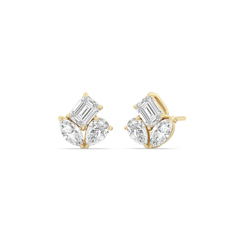 Trilogy Melody Stud Earrings
