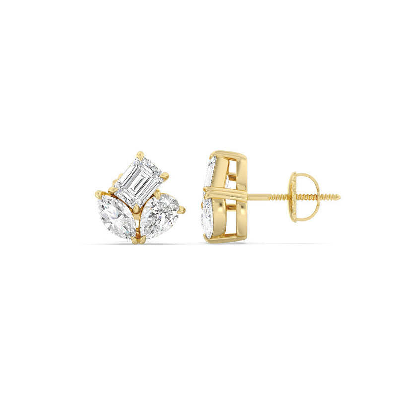 Trilogy Melody Stud Earrings