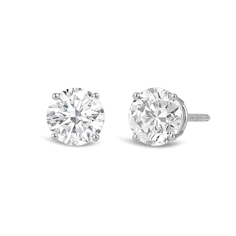 Premium Round Diamond Four Prong Studs (E+ VS+)