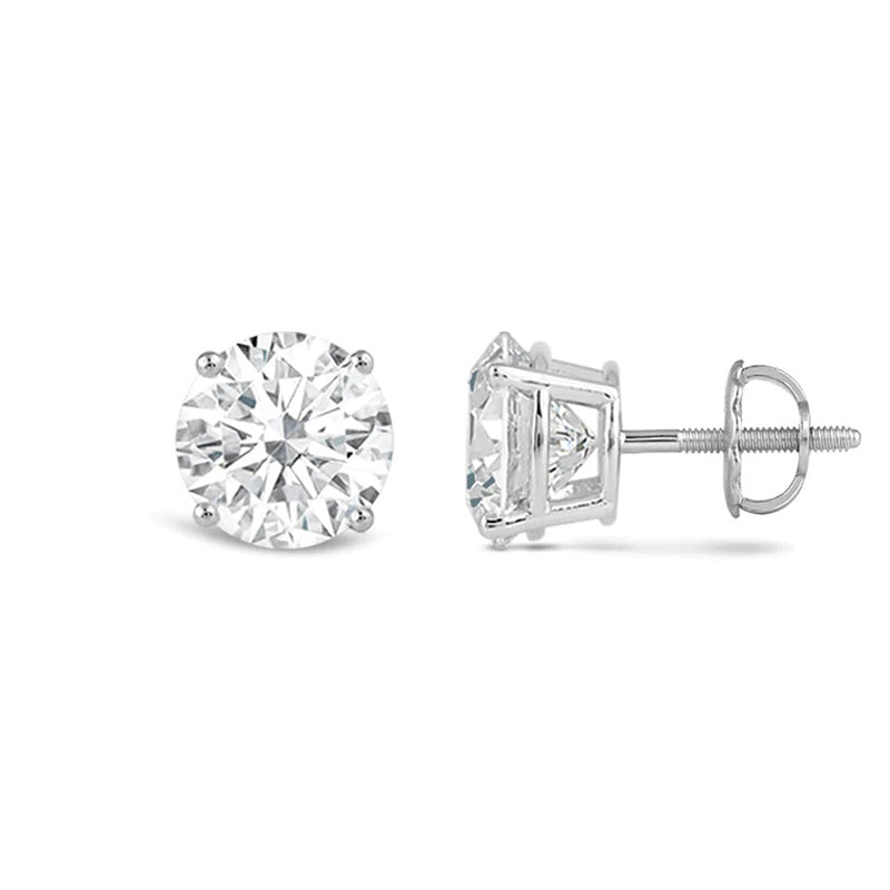 Premium Round Diamond Four Prong Studs (E+ VS+)