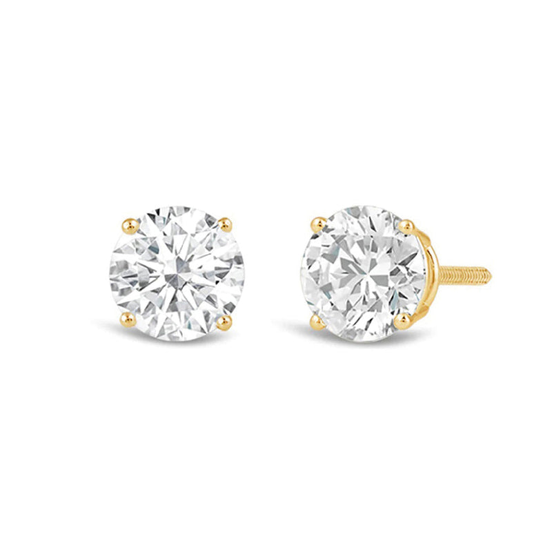 Premium Round Diamond Four Prong Studs (E+ VS+)