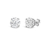 Certified Classic Round Diamond Four Prong Stud Earrings (IGI: G/H SI+)