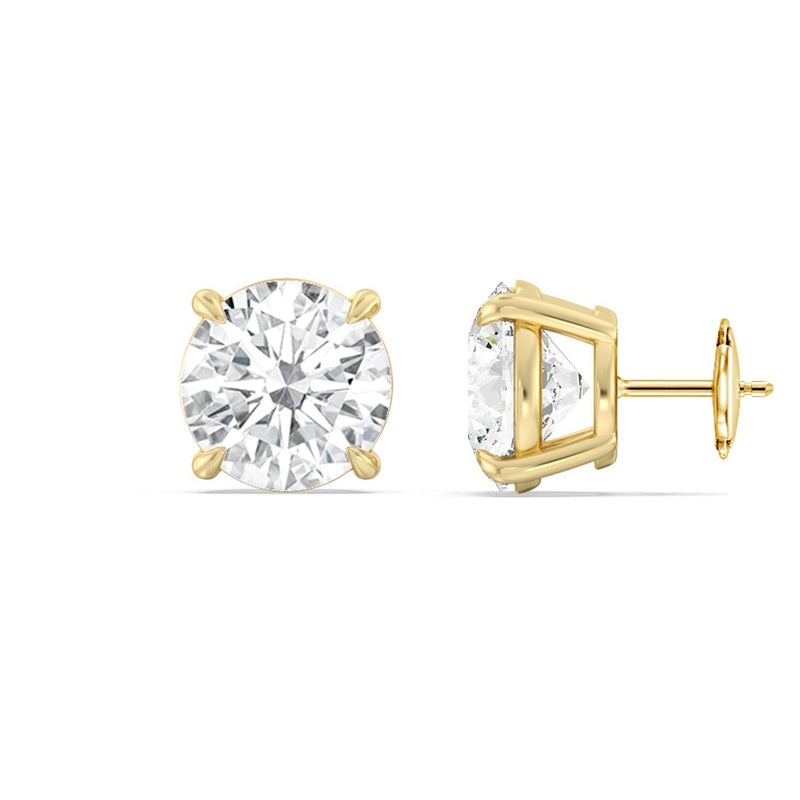 Certified Lab Diamond Luxe Four Prong Stud Earrings (IGI F+ VS+)