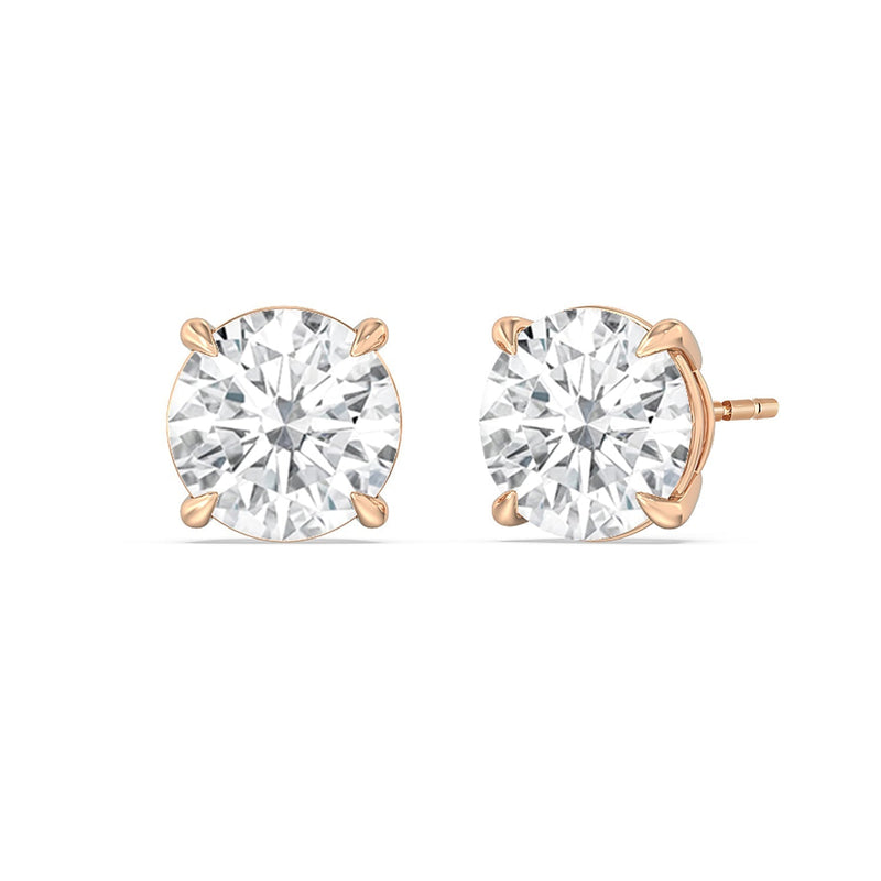 Certified Lab Diamond Luxe Four Prong Stud Earrings (E+ VVS+)