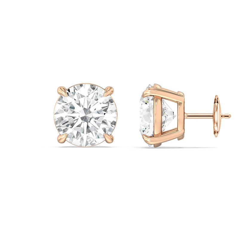 Certified Lab Diamond Luxe Four Prong Stud Earrings (IGI F+ VS+)
