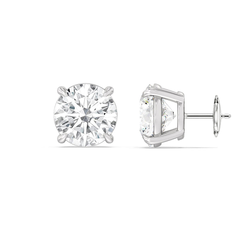 Certified Lab Diamond Luxe Four Prong Stud Earrings (IGI F+ VS+)