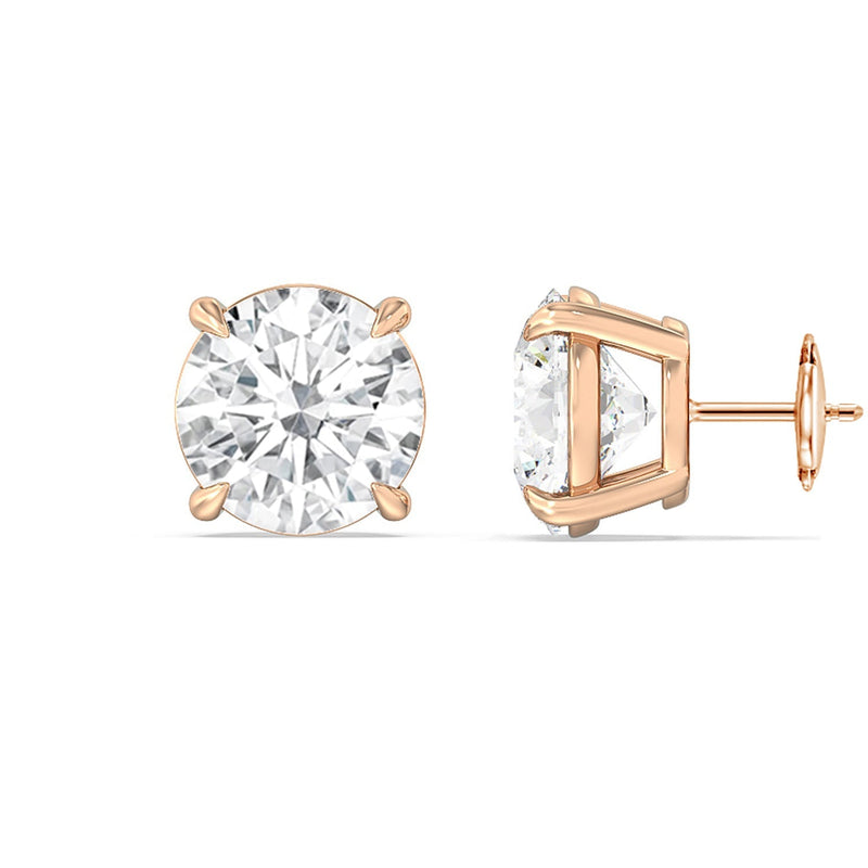 Certified Lab Diamond Luxe Four Prong Stud Earrings (IGI F+ VS+)