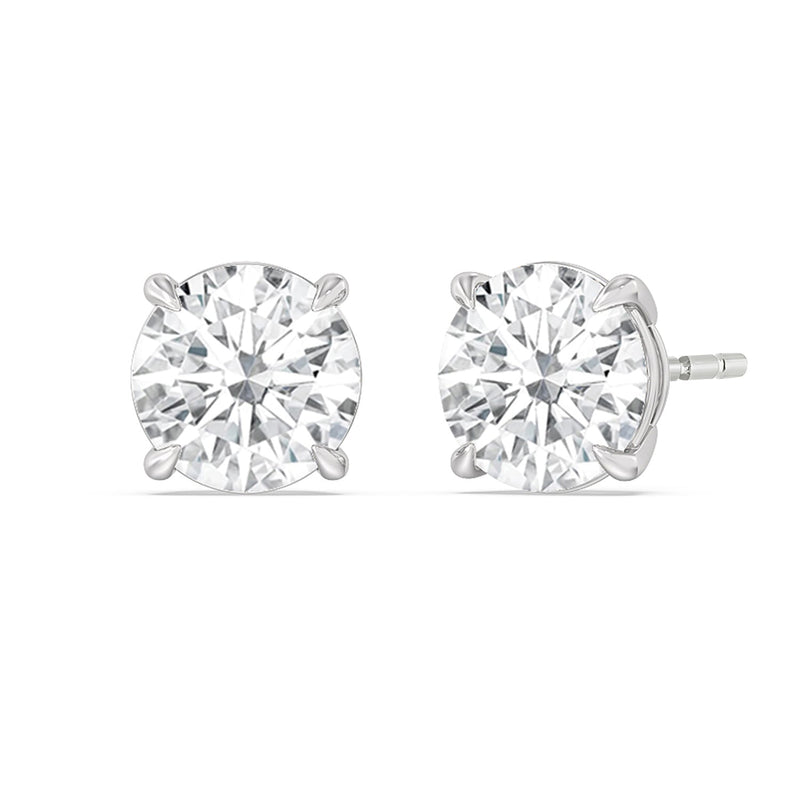 Certified Lab Diamond Luxe Four Prong Stud Earrings (IGI F+ VS+)