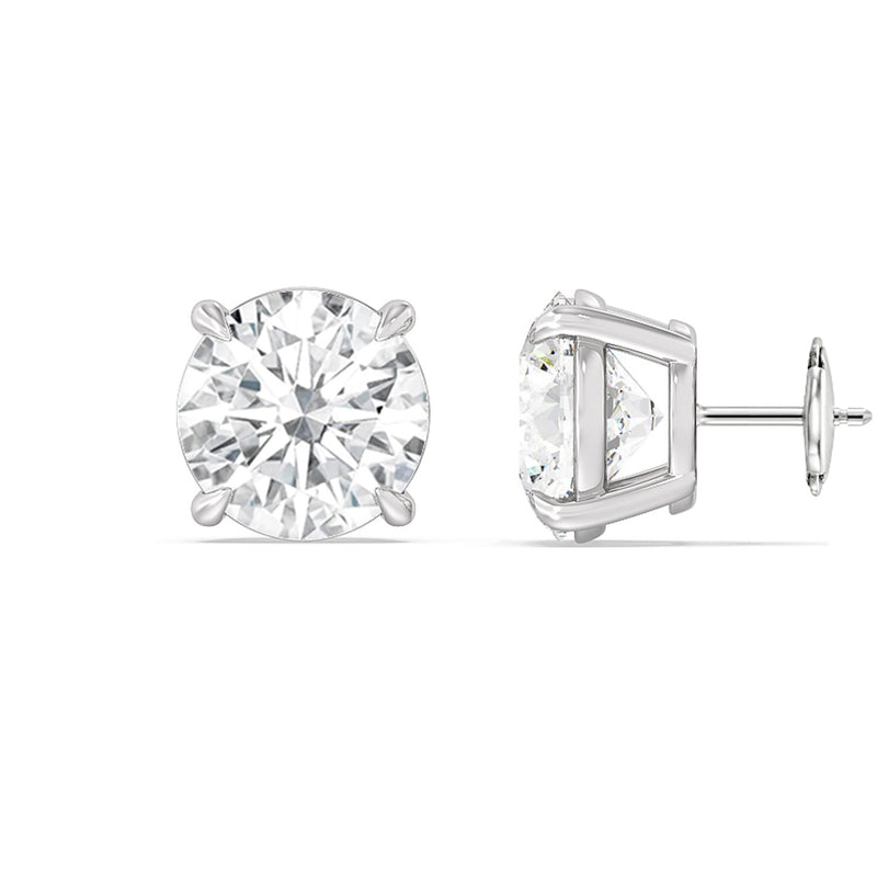 Certified Lab Diamond Luxe Four Prong Stud Earrings (IGI F+ VS+)