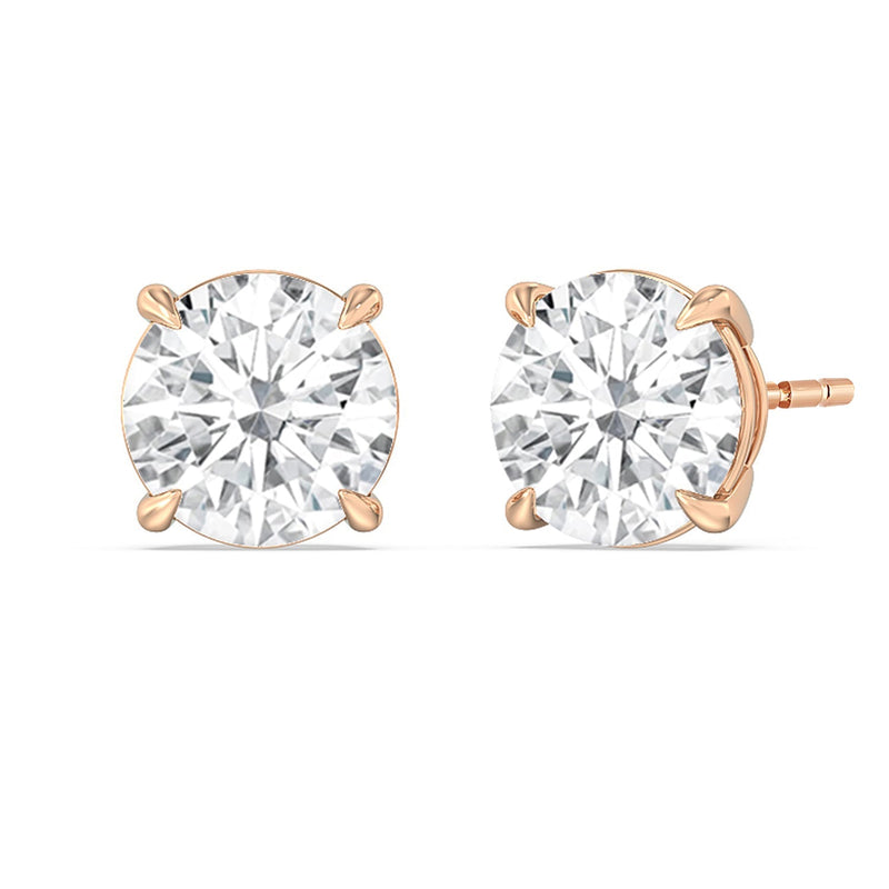 Certified Lab Diamond Luxe Four Prong Stud Earrings (IGI F+ VS+)