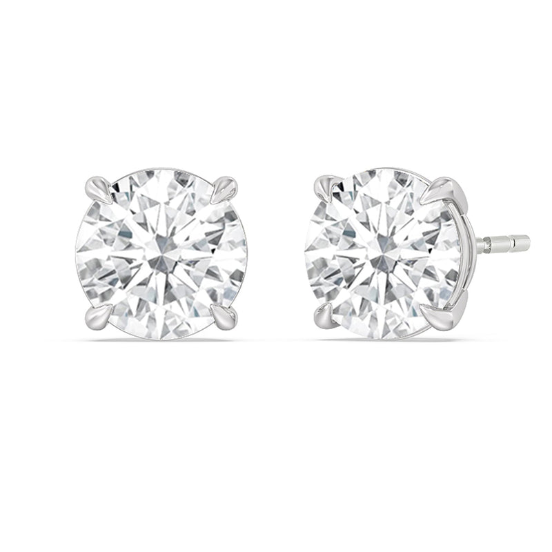 Certified Lab Diamond Luxe Four Prong Stud Earrings (E+ VVS+)