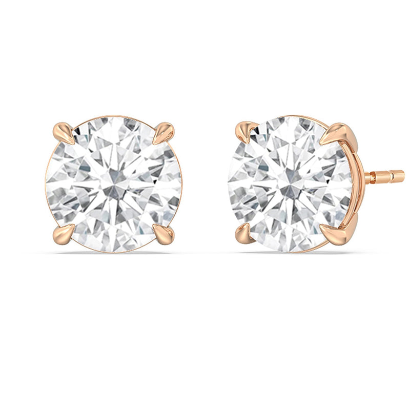 Certified Lab Diamond Luxe Four Prong Stud Earrings (IGI F+ VS+)