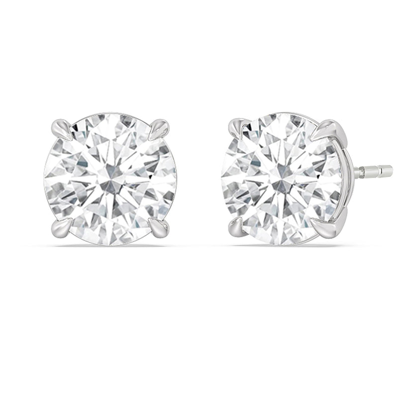 Certified Lab Diamond Luxe Four Prong Stud Earrings (E+ VVS+)