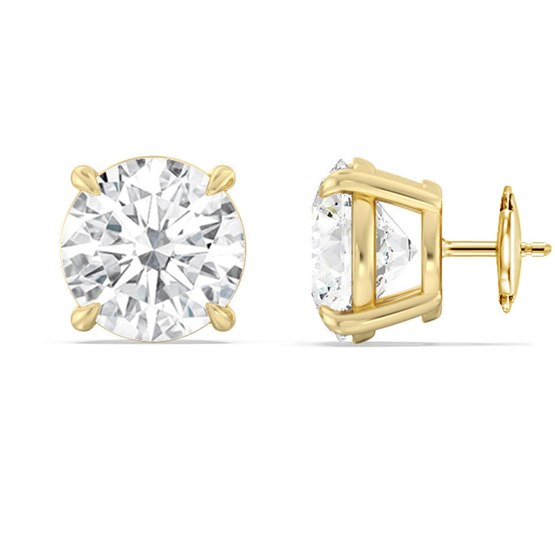 Certified Lab Diamond Luxe Four Prong Stud Earrings (E+ VVS+)