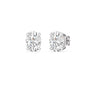 Classic Oval Diamond Stud Earrings
