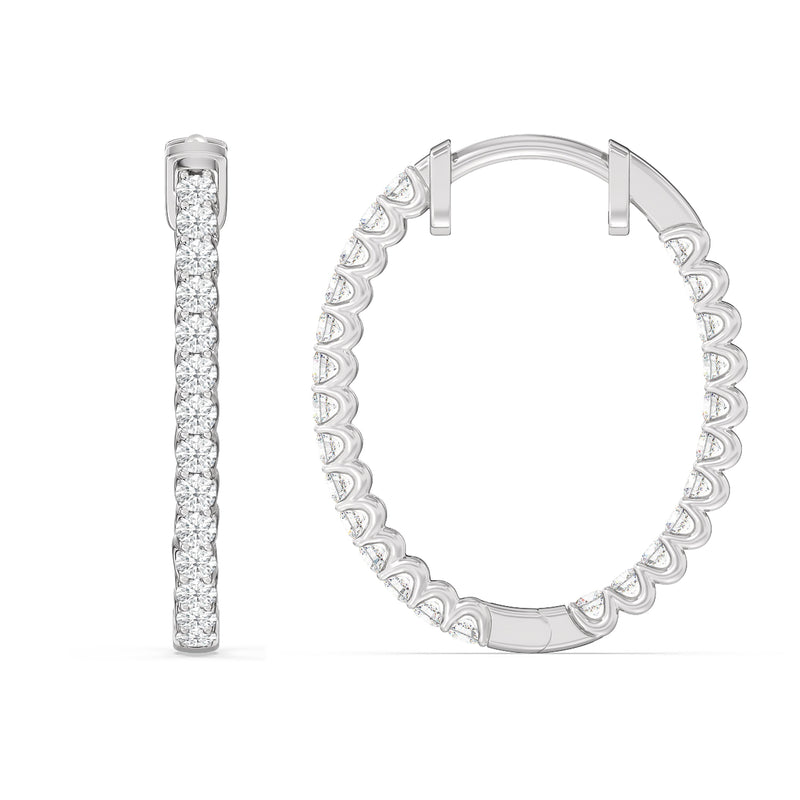 Inside Out "U" Basket Oval Hoops