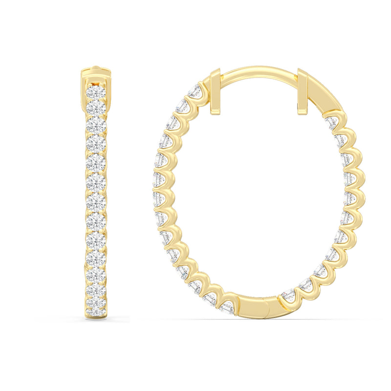 Inside Out "U" Basket Oval Hoops