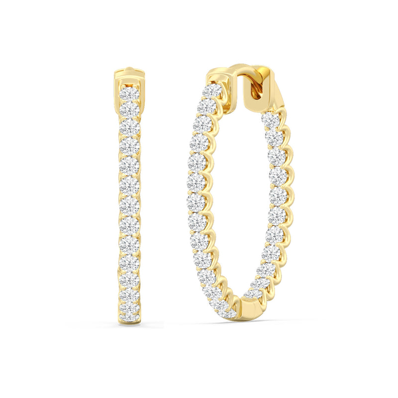 Inside Out "U" Basket Oval Hoops