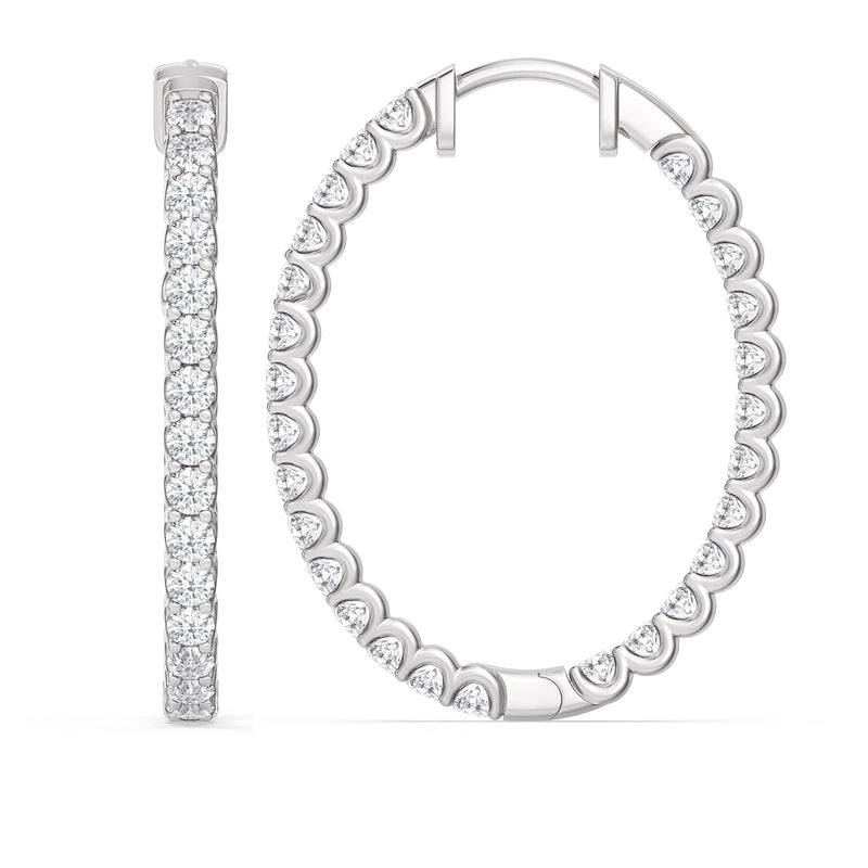 Inside Out "U" Basket Oval Hoops