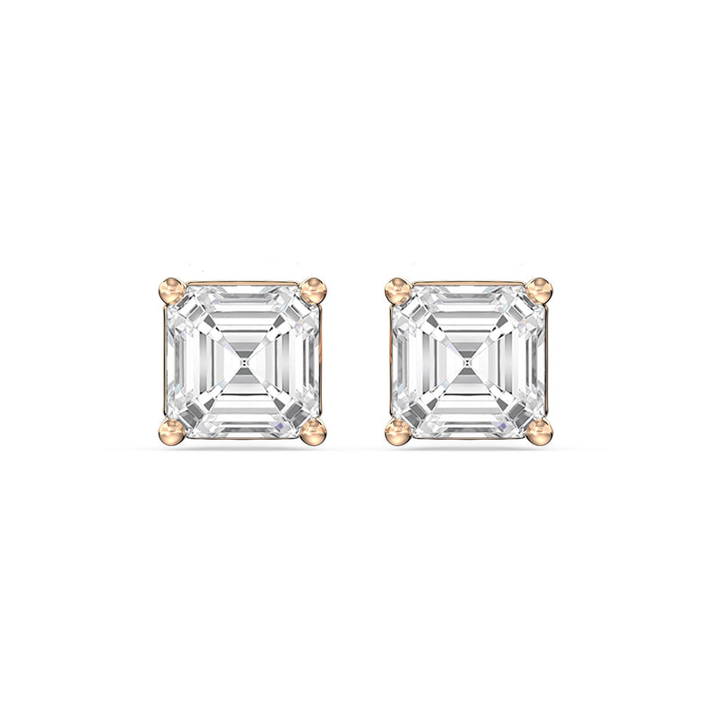 Classic Asscher Stud Earrings