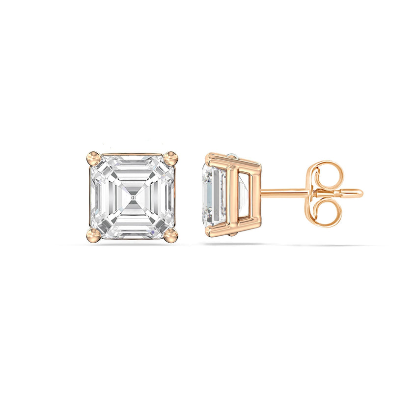 Classic Asscher Stud Earrings