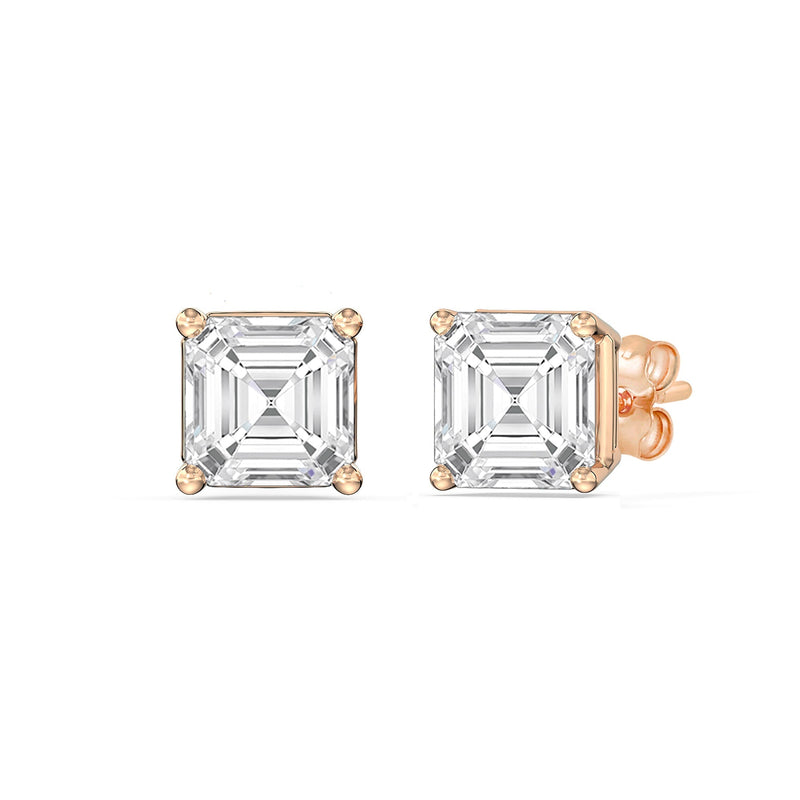 Classic Asscher Stud Earrings